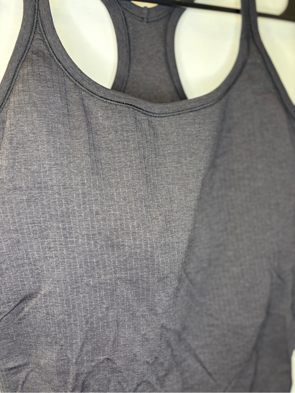 lululemon athletica Dark Grey Ribbed Racerback Tank Top - Picture 2 of 5